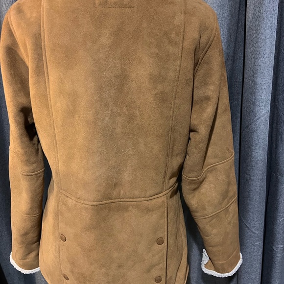 Outback Trading Co. faux Suede with faux Sherpa lining size Small - Picture 3 of 7